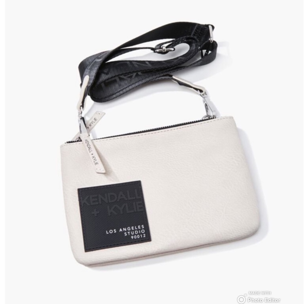 Kendall & Kylie Taupe Leather Crossbody